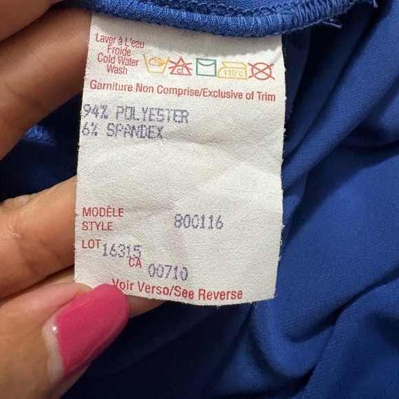 Elegant Joseph Ribkoff Wrap, Pleated, Front Tie Sleeveless Dress with V-Neck - Picture 12 of 13